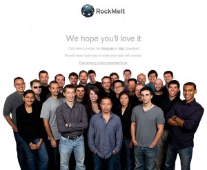 RockMelt página de descarga
